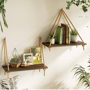 Bamboo Hanging Storage Shelves (2)